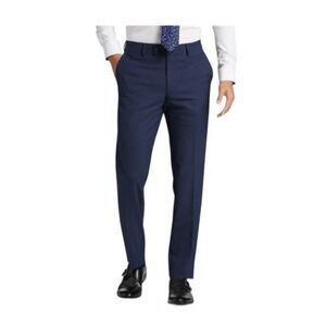 green emerald velvet dress Haggar E-CLO Stria Dress Pants, Pleated Front in Black/Charcoal main image 1